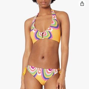 Trina Turk Halter bikini Mango, sz 8 top, adjusts for sz4-8, sz 4bottom/$180NWT
